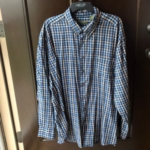 Men’s 2XLT plaid long sleeve shirt NWT